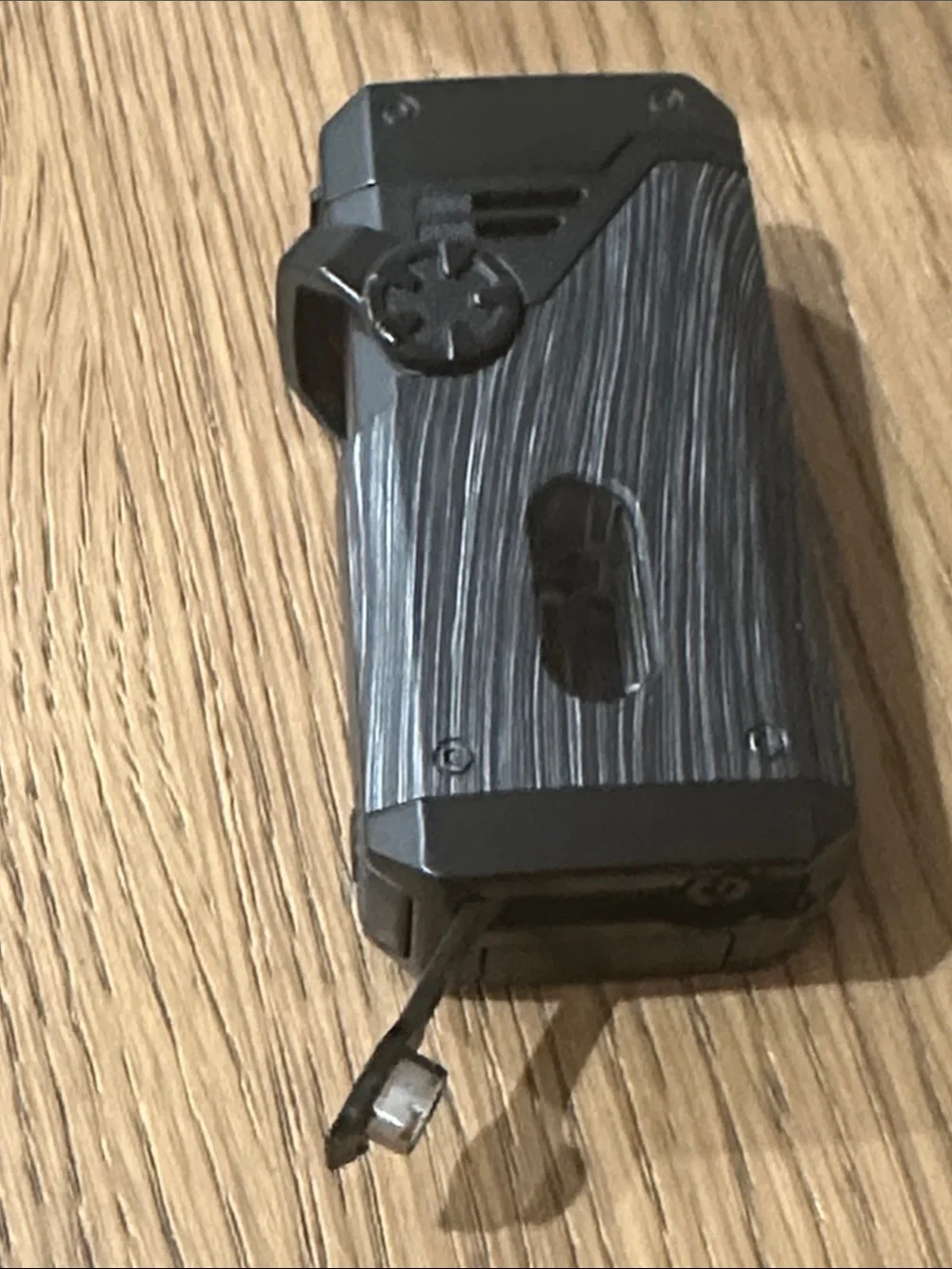 Black and Gray Pocket Cigar Cutter Lighter